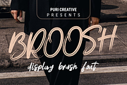 BROOSH - Display Brush Font, a Handwritten Font by PuriCreative (Thumbnail 1 of 10)