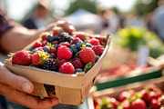 Fresh mixed berries in a hand-held box, a Food & Drink Photo by AlyaAnd (Thumbnail 1 of 2)