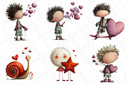 Quirky Valentine Boy Clipart, an Illustration by DreamPrint404 (Thumbnail 5 of 6)
