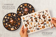 Pirate Party Clipart Set, a Wallpaper Graphic by DigitalDream (Thumbnail 6 of 9)