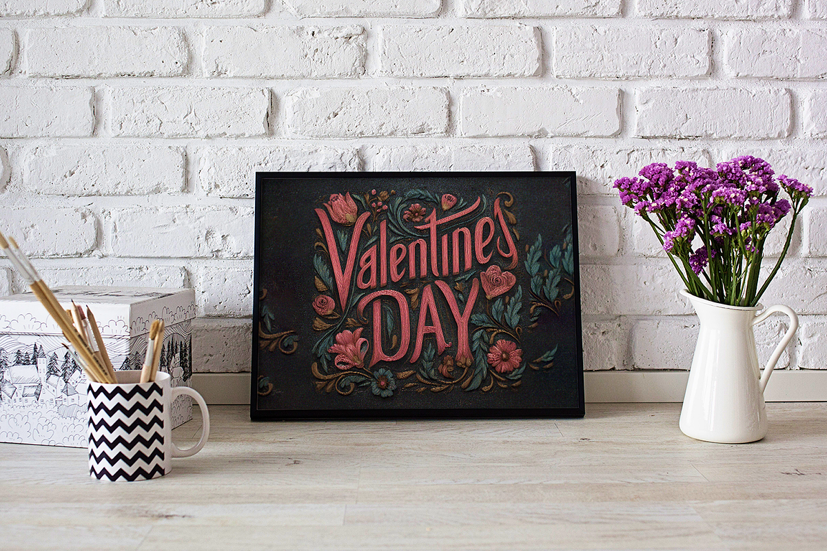 Valentine's Day Lettering, a Seasonal Illustration by Typedreams.site (Photo 4 of 5)