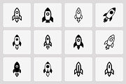 Rocket Minimal Line Art Vector Logo, a Branding & Logo Template by Vectorium Studio (Thumbnail 2 of 2)
