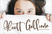 Alcott Ghalliana Black Friday, a Script Font by MissinkLab Studio (Thumbnail 1 of 5)