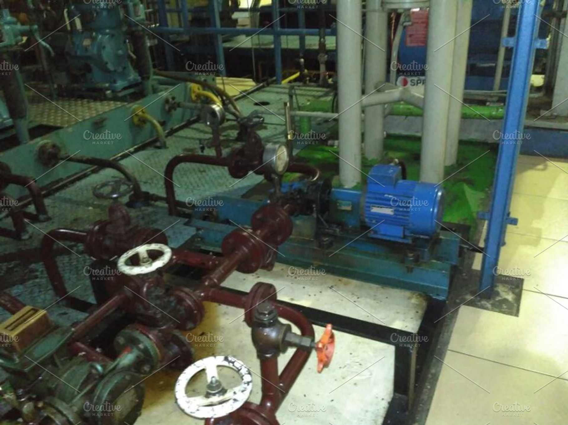 circulation and waste disposal pump, an Industrial Photo by Art_amru