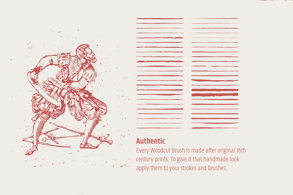 50 Authentic Woodcut Brushes, a Brush Add-On by The Old Type Foundry (Photo 3 of 5)