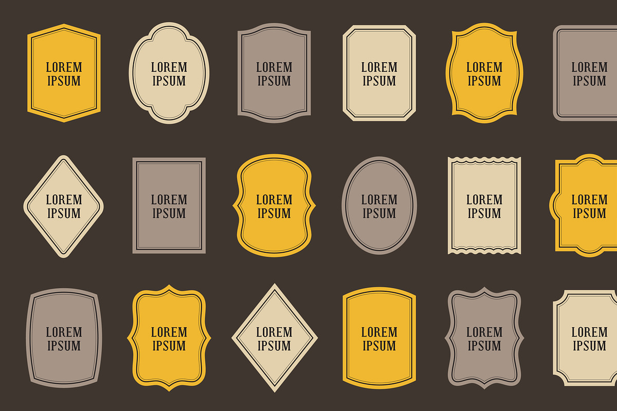 Labels: 18 shapes, different colors, an Object Graphic by moibalkon (Photo 17 of 19)