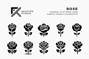 Rose Icon, an Icon by Akatype Studio