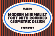 Maero - Bold Sans Serif Logo Font, a Sans Serif Font by Pekotype (Thumbnail 2 of 15)