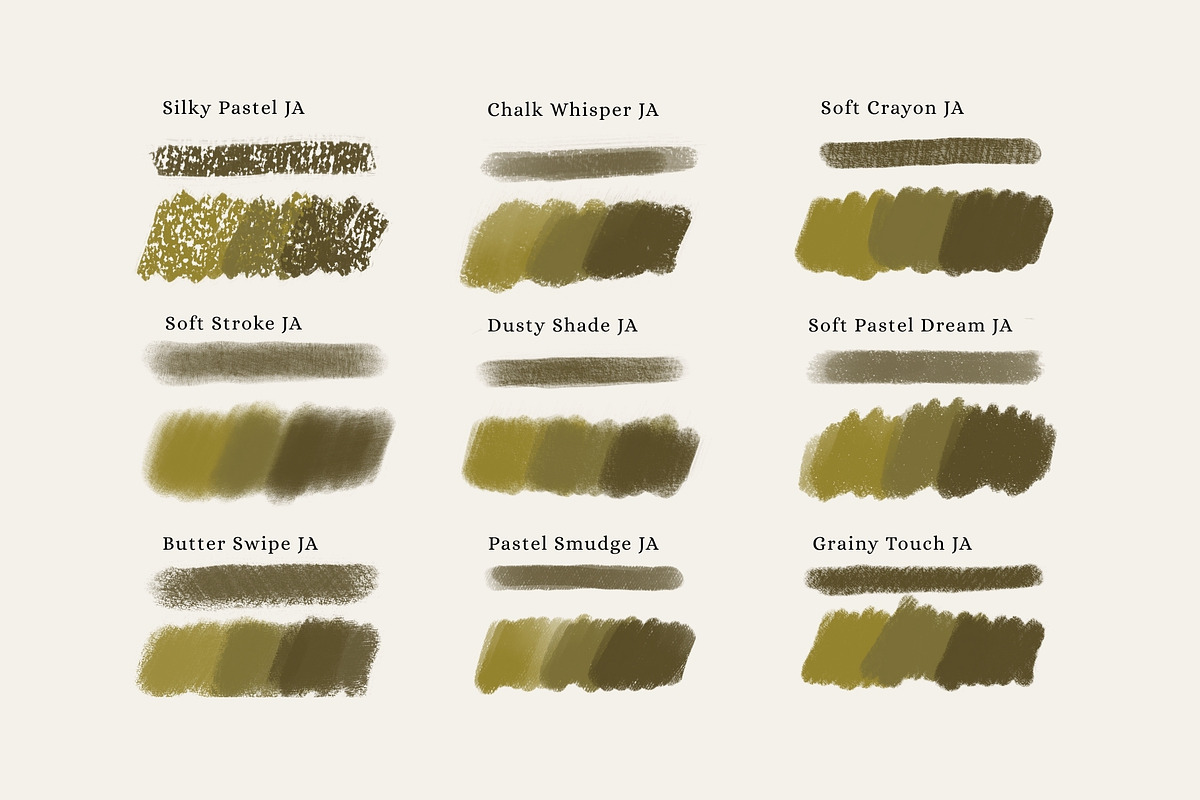 Procreate Oil Pastel Brushes, a Brush Add-On by Jenteva Art (Photo 4 of 16)