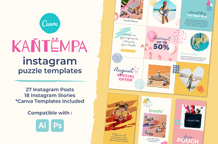 Kantempa#1 Instagram+Canva Templates
