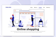 Flat Design Landing page templates, a Person Illustration by Creative Graphics (Thumbnail 9 of 12)
