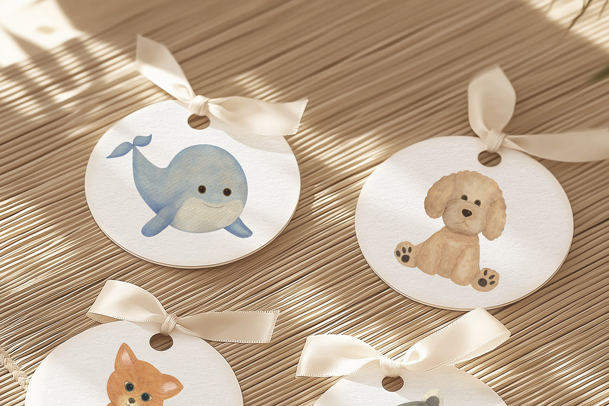 Baby Shower Plush Toys Set, a Decorative Illustration by Sunshine Art (Photo 10 of 11)
