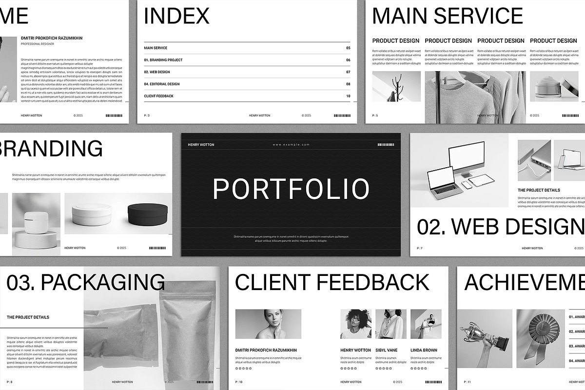 Portfolio Presentation Template, a Presentation Template by E-Type (Photo 1 of 4)