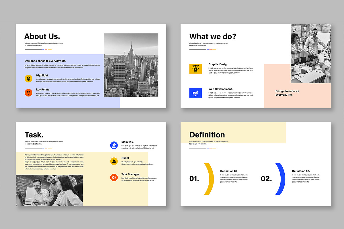 Clean And Minimal Business, a Presentation Template by Mighty-Slide (Photo 3 of 6)