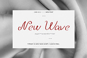 New Wave Vintage Cursive Script Font, a Script Font by Ashiya Pixel (Thumbnail 1 of 9)
