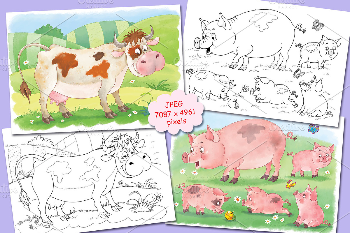 At The Farm - Part1, an Animal Illustration by Haso (Photo 2 of 10)