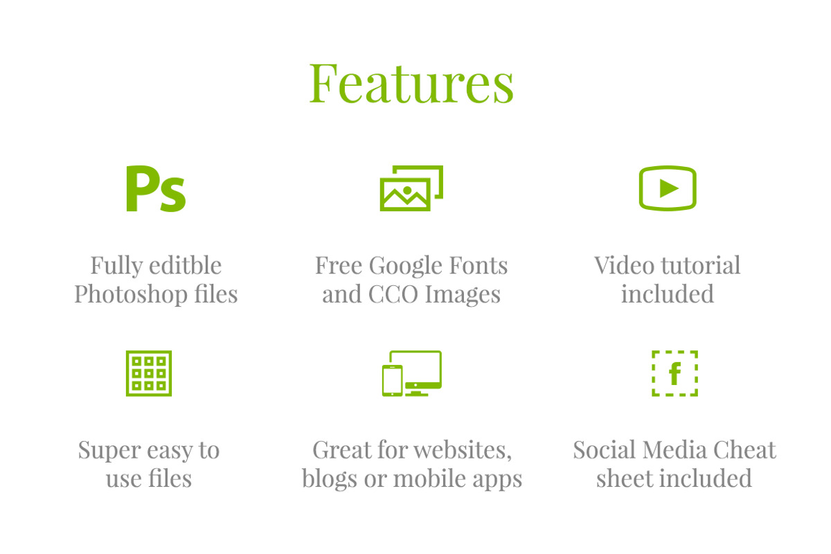 Food Social Media Banners, a Social Media Template by Web Donut (Photo 2 of 9)