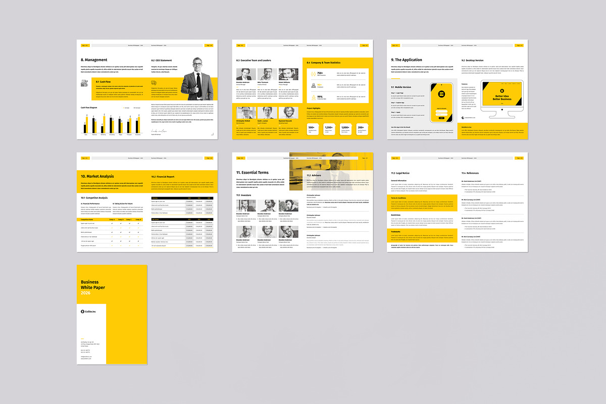 Whitepaper | Canva, Word, InDesign, a Brochure Template by OrcShape (Photo 16 of 17)