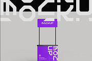 Portable Stand Booth Mockup, a Mockup by hiddemaru (Thumbnail 3 of 4)