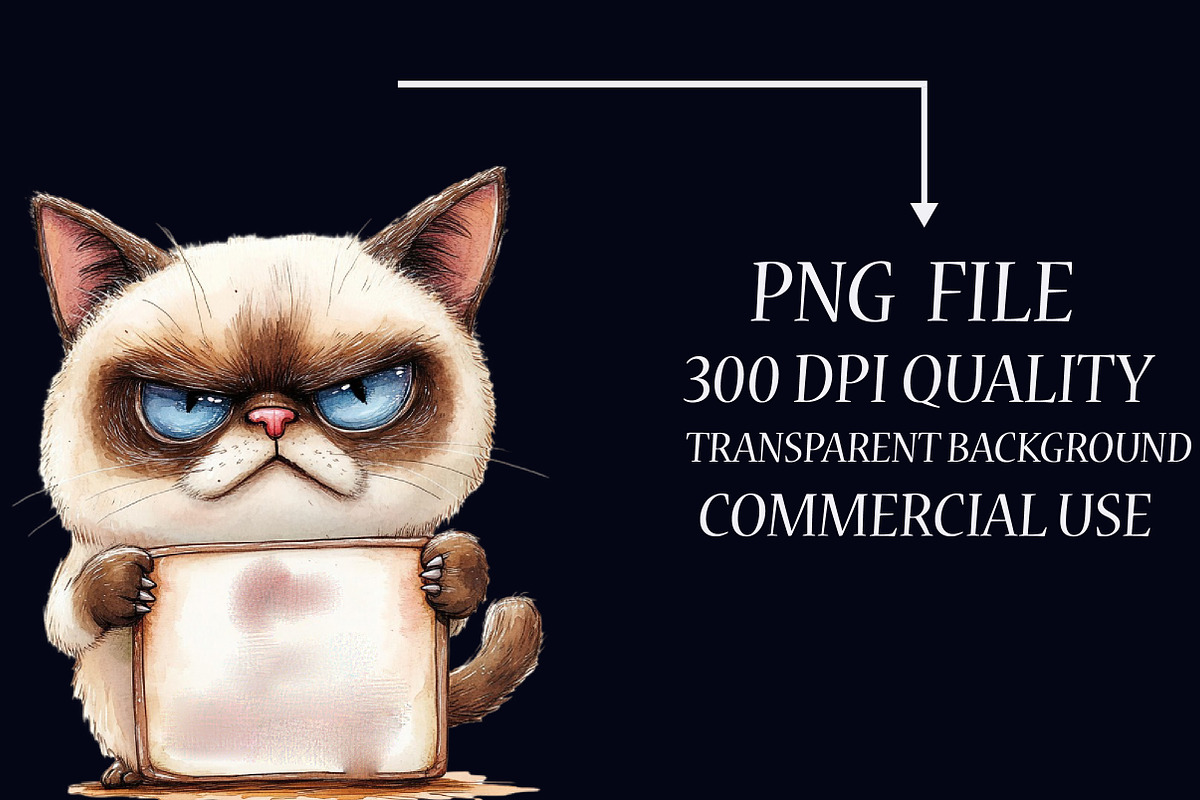 Crazy Black Cats Clipart PNG, an Illustration by Libby Wishes (Photo 6 of 6)