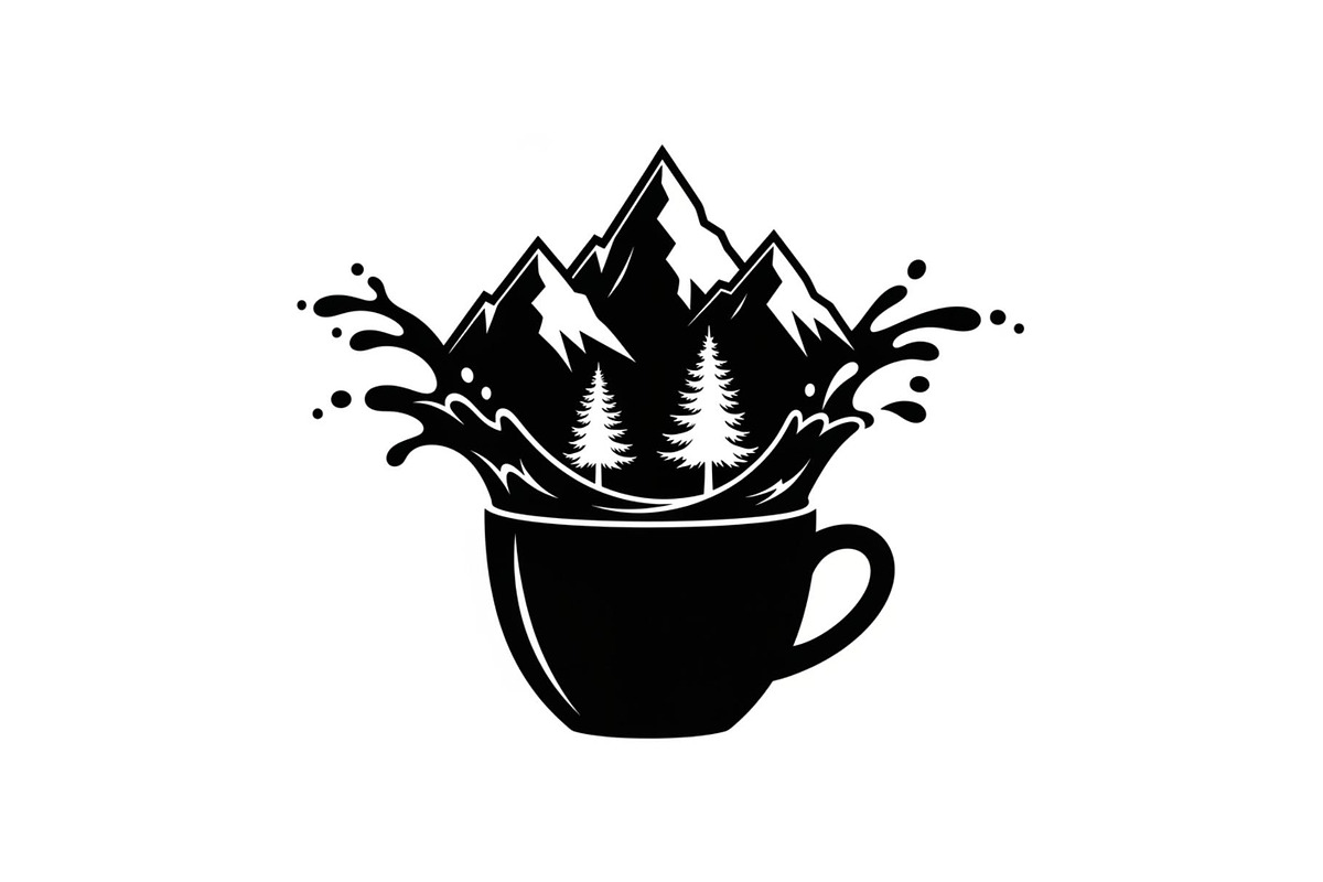 Mountain Coffee Cup Design Bundle, an Illustration by yasushie (Photo 3 of 31)