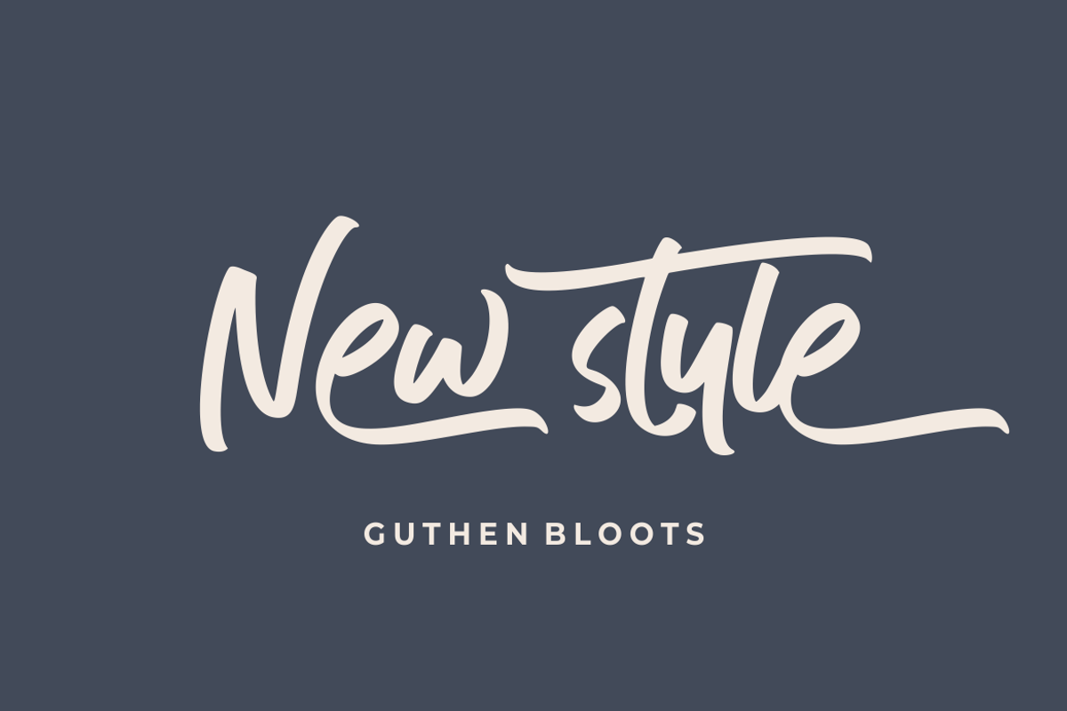 New Guthen Bloots • New Style!!!, a Script Font by azetypestudios.com (Photo 7 of 16)