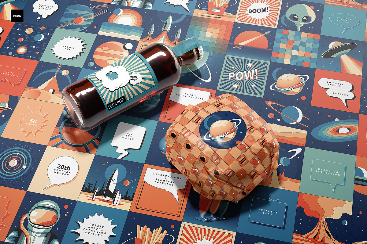 Space Chronicles Branding Collection, a Pattern Graphic by Polar Vectors (Photo 20 of 22)