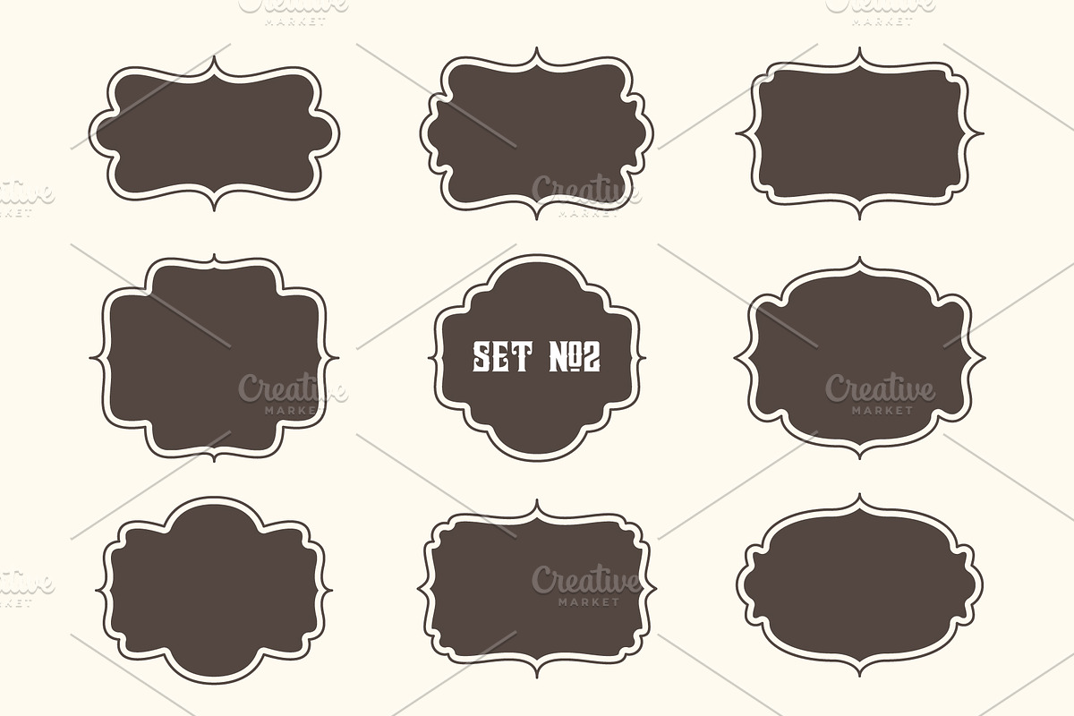 Vintage Frames & Badges, a Graphic by CojoMoxon (Photo 3 of 7)