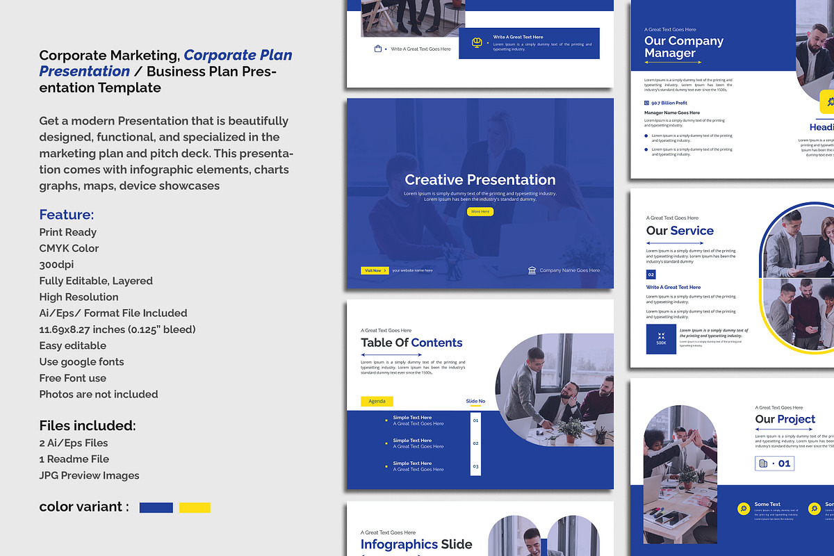 Corporate Marketing & Business Plan, a Presentation Template by creative-mint (Photo 2 of 10)