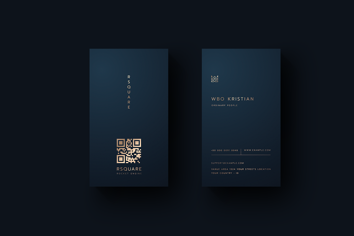 5 in 1 Vertical Luxury Business Card, a Business Card Template by Ctrl space studio (Photo 5 of 5)