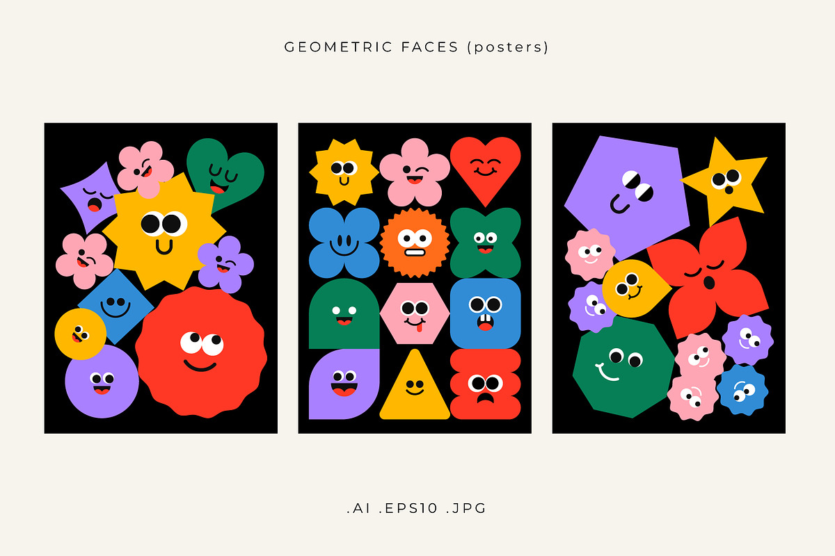 Geometric Faces, an Object Graphic by Léo Alexandre (Photo 7 of 10)