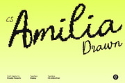 CS Amilia Pixel, a Script Font by Craft Supply Co. (Thumbnail 1 of 8)