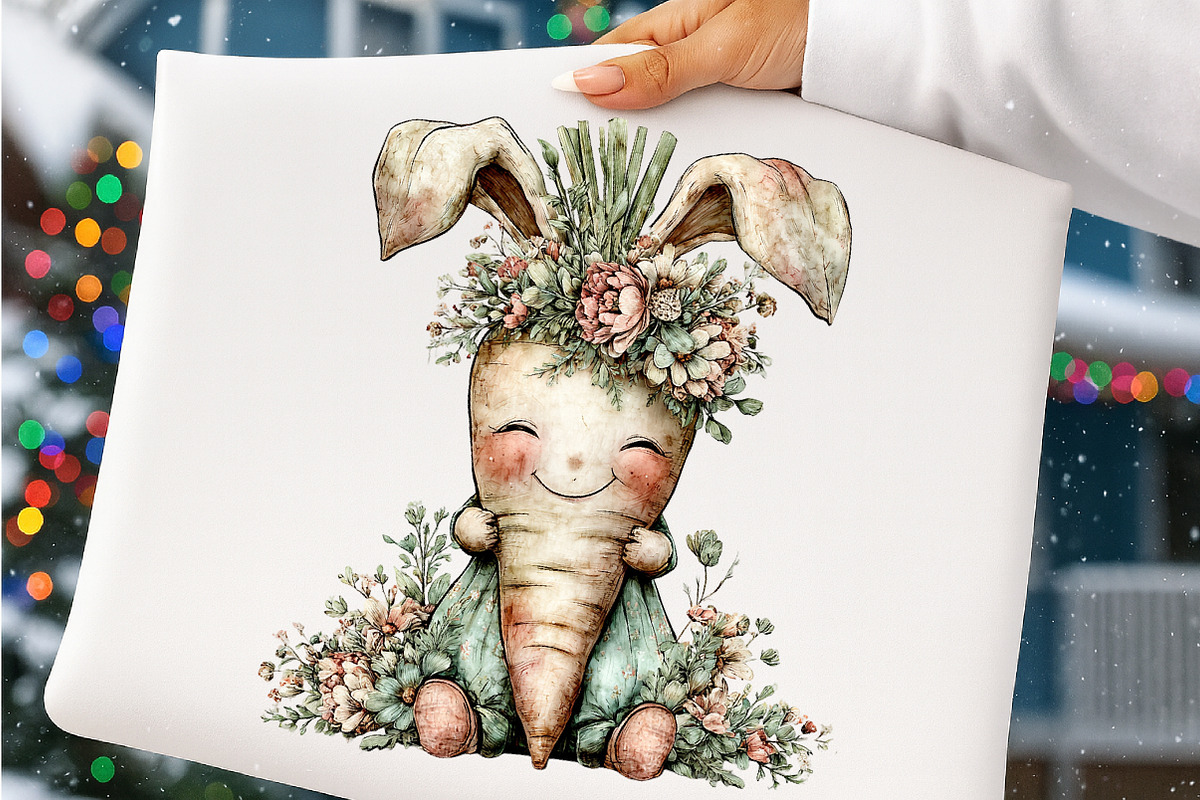 Whimsical easter carrot clipart, an Illustration by SinaCreation (Photo 10 of 11)