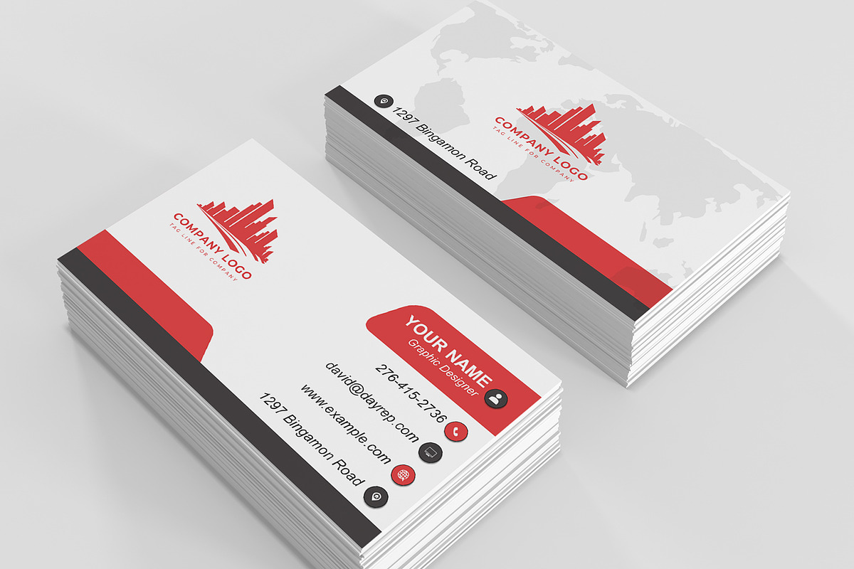 Modern Calling Card Design preview 2
