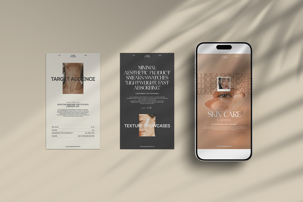 LUMEA | Beauty & Skin Care Template, a Social Media Template by Creatiya Type (Photo 4 of 13)