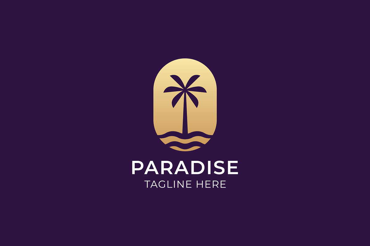 Elegant Tropical Palm Tree Logo, a Branding & Logo Template by Signatoro (Photo 1 of 3)