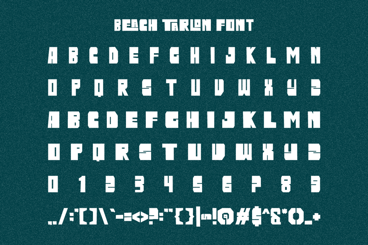 Beach Tarlon - Bold Font, a Sans Serif Font by Iqsiart Studio (Photo 6 of 7)