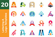 20 Logo Lettering A Template Bundle, a Branding & Logo Template by Acongraphic (Thumbnail 1 of 21)