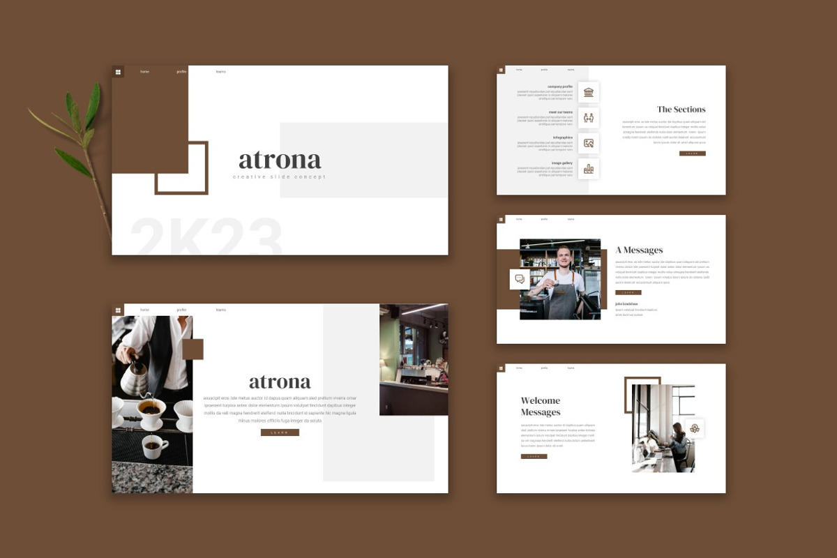 Atrona - Google Slide Template, a Presentation Template by StreaksideStd