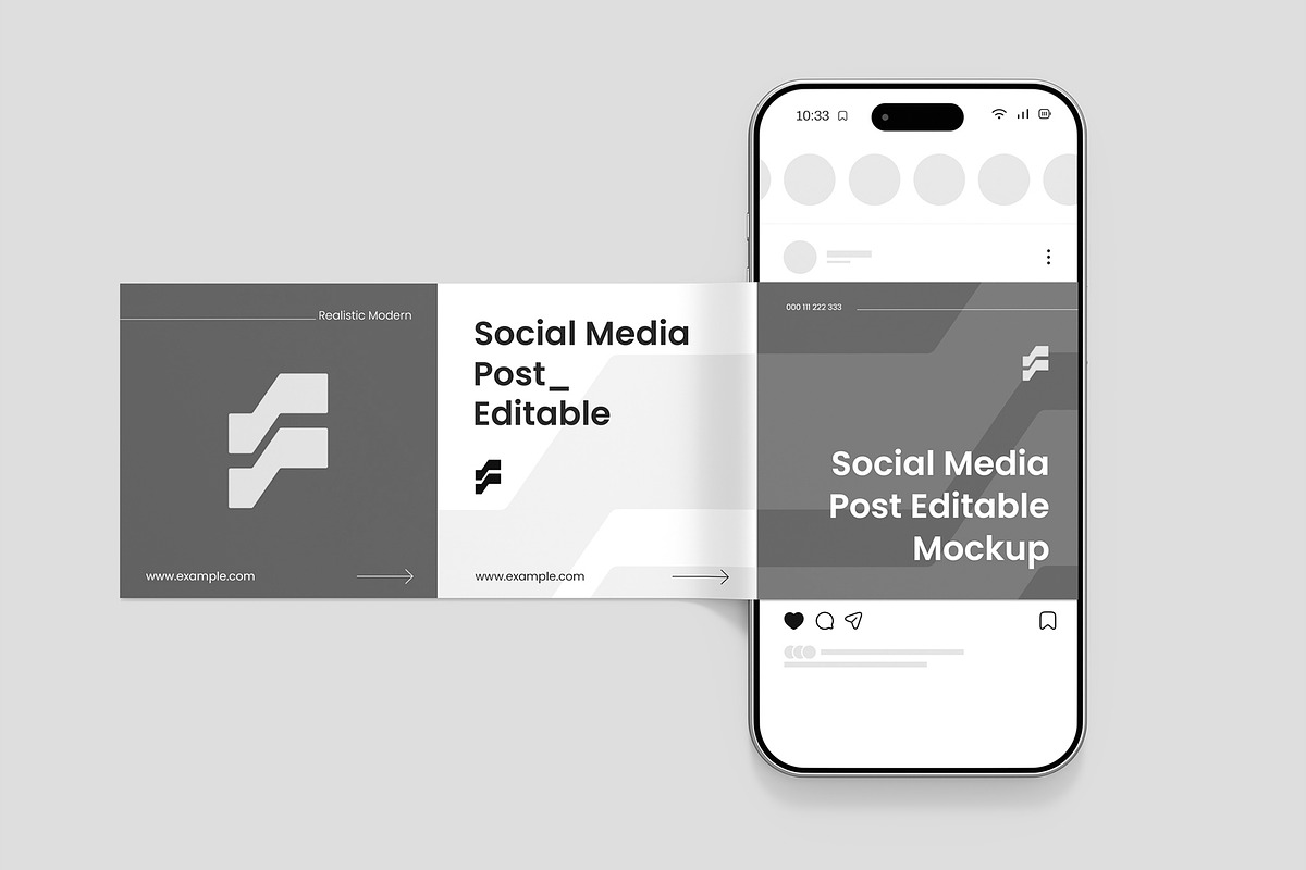 Social Media Carousel Screen Mockup, a Product Mockup by graphypix