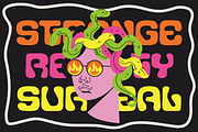 Surreal Culture Display Psychedelic, a Font by PutraCetol Studio (Thumbnail 2 of 5)