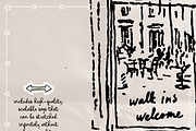 Brunch Clipart, Champagne Doodle Art, a Food Illustration by The October Creative (Thumbnail 3 of 13)
