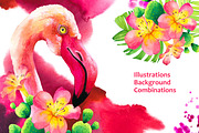 Hello, Flamingos!, a Graphic by Mona Monash (Thumbnail 1 of 9)