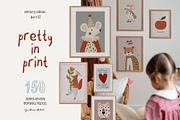 Pretty in Print - 150 Kids Posters, a Background Graphic by Muse Artist (Thumbnail 1 of 16)