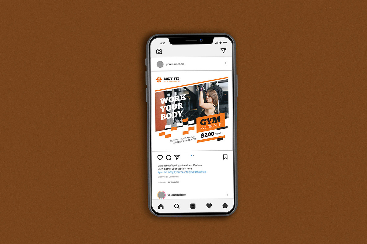 Gym Workout Program, a Flyer Template by Me55enjah Design (Photo 3 of 4)
