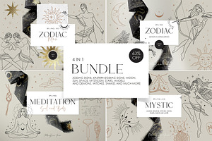 BUNDLE 4 in 1 trend line art