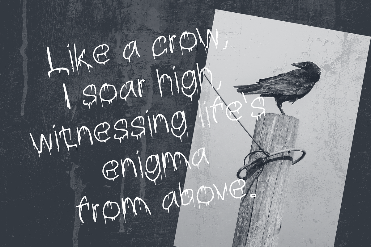 Brabe Creepy Drip Horror Font, a Handwritten Font by ArtiXLabs (Photo 4 of 9)