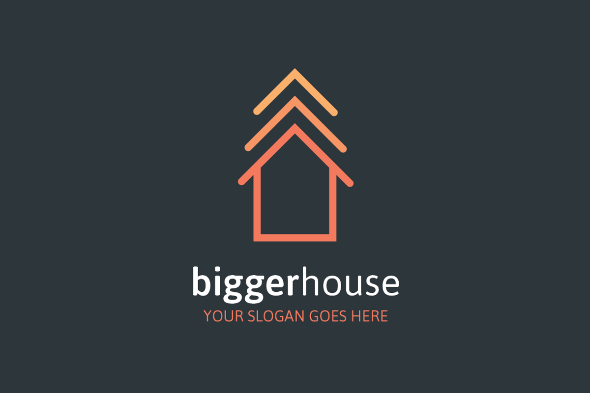 Bigger House Logo, a Branding & Logo Template by MLJ studios (Photo 2 of 3)