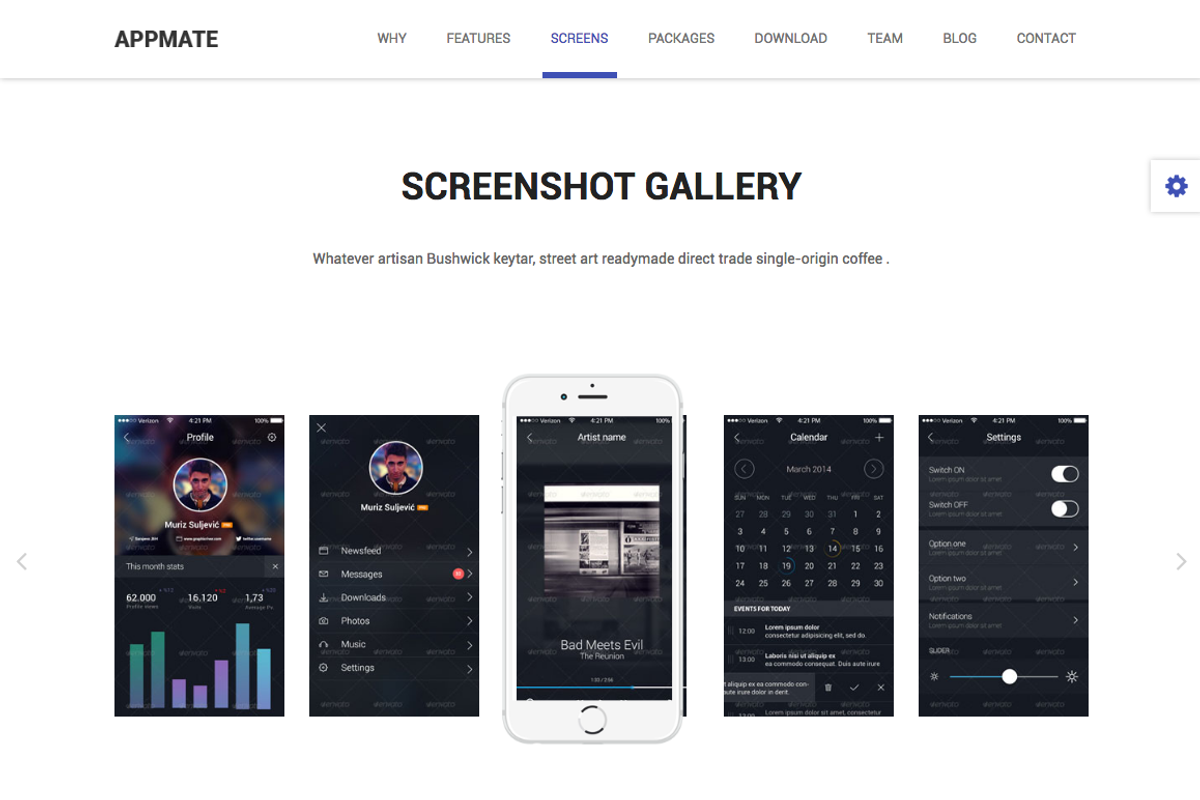 Material Design App Landing Template, a Bootstrap Template by Codetic (Photo 8 of 13)