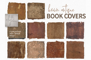 Brown Antique Book Cover Texture PNG